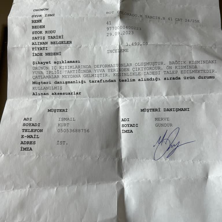 Özdilek Mağazasında Sorunlu Ürün Ve Yetersiz Destek