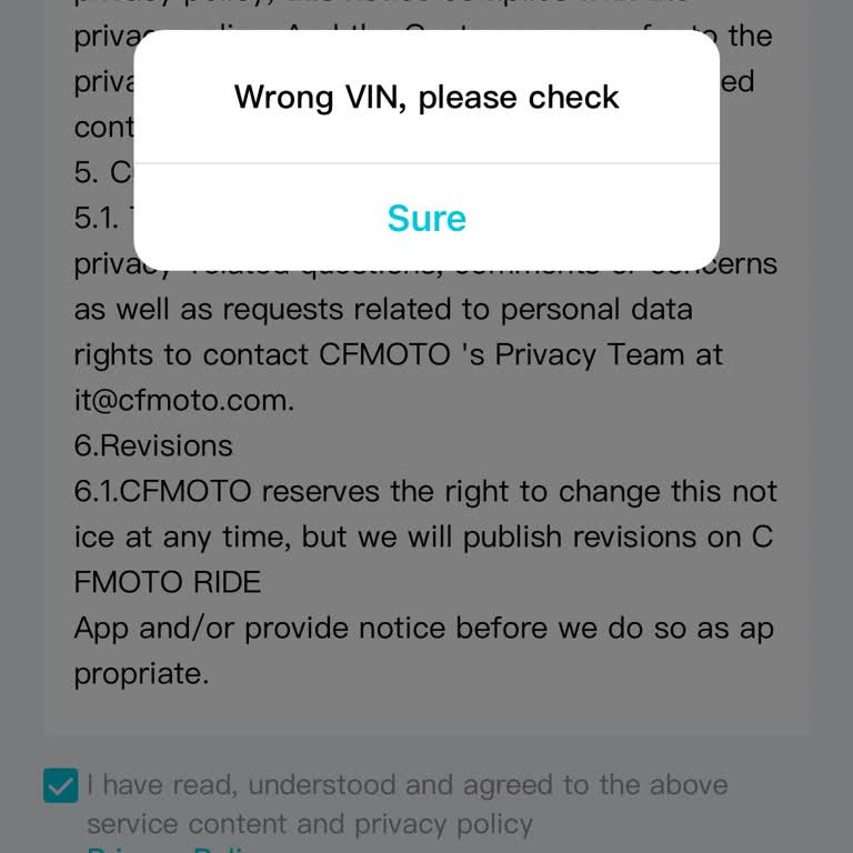 2025 Model 250SR VINN Hatası Ve T-Box Eksikliği