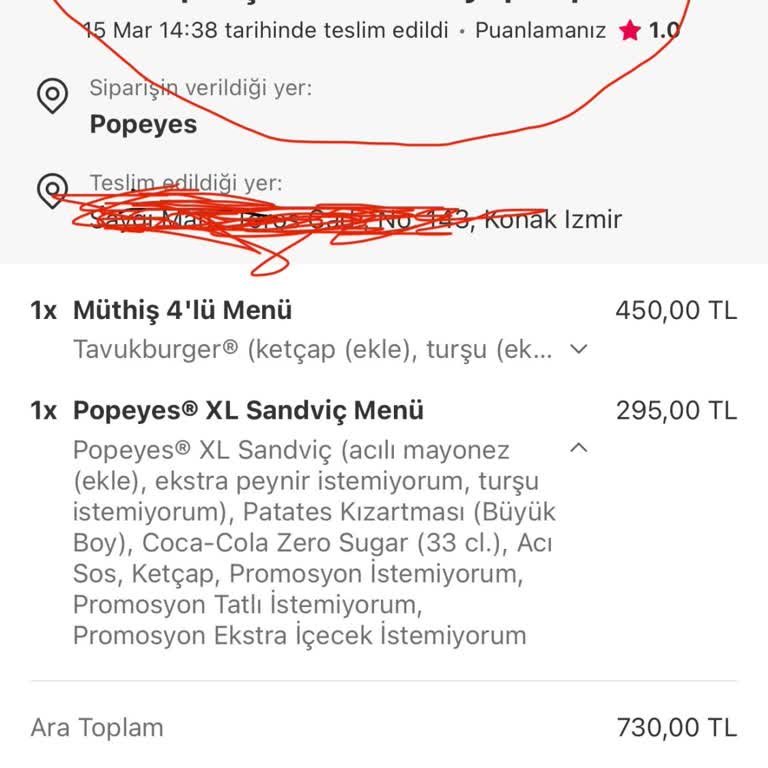 İptal Edilen Siparişe Teslim Edildi Yanıltması