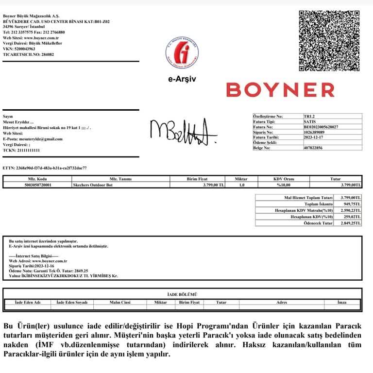 Boyner Ve Skechers'ın Müşteri Hizmetleri Hayal Kırıklığı