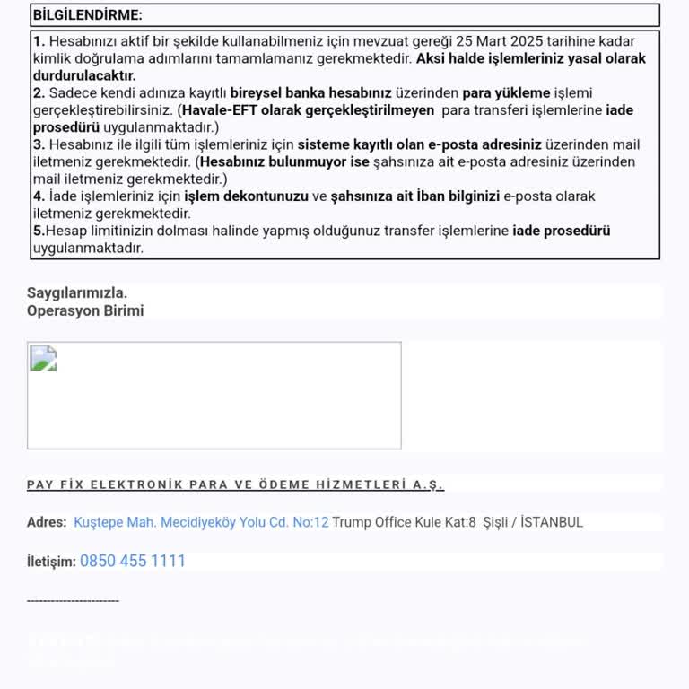 PayFix'te Para Transferi Sorunu Ve Yetersiz Müşteri Hizmeti