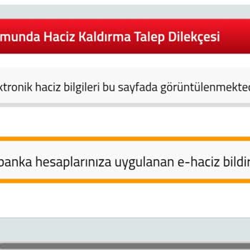 Hatalı E-Haciz Kaydı Nedeniyle İşlem Yapamıyorum