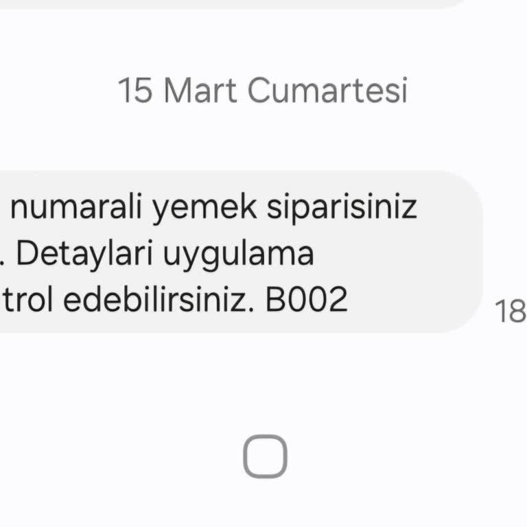 Trendyol Yemek Sipariş Sorunu