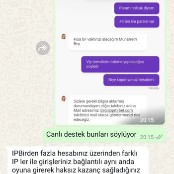 Getirbet Hesabımda Beklenmedik Engelleme Ve Para Çekim Sorunu