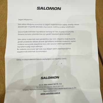 Üretim Hatası Olan Mont İçin Çözüm Bulunamadı