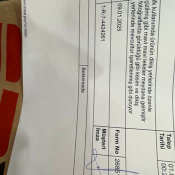 Üretim Hatası Olan Mont İçin Çözüm Bulunamadı