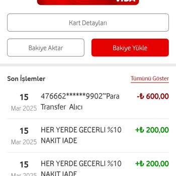 Vodafone Pay İle Kart Blokesi Ve İade Sorunları