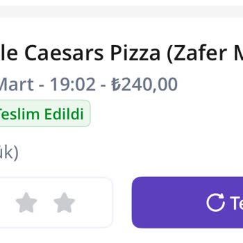 Yanmış Ve Soğuk Pizza Teslimatı: Müşteri Memnuniyetsizliği