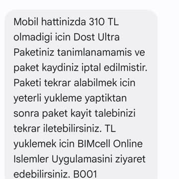 Bimcell Paketleri Ve Şebeke Sorunları