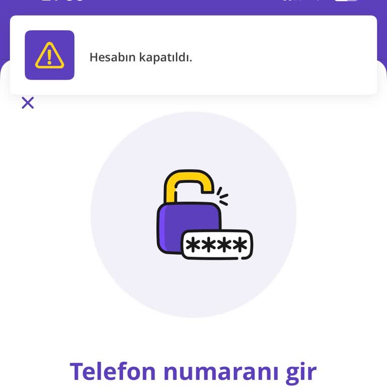 Getir Hesabım Aniden Kapandı