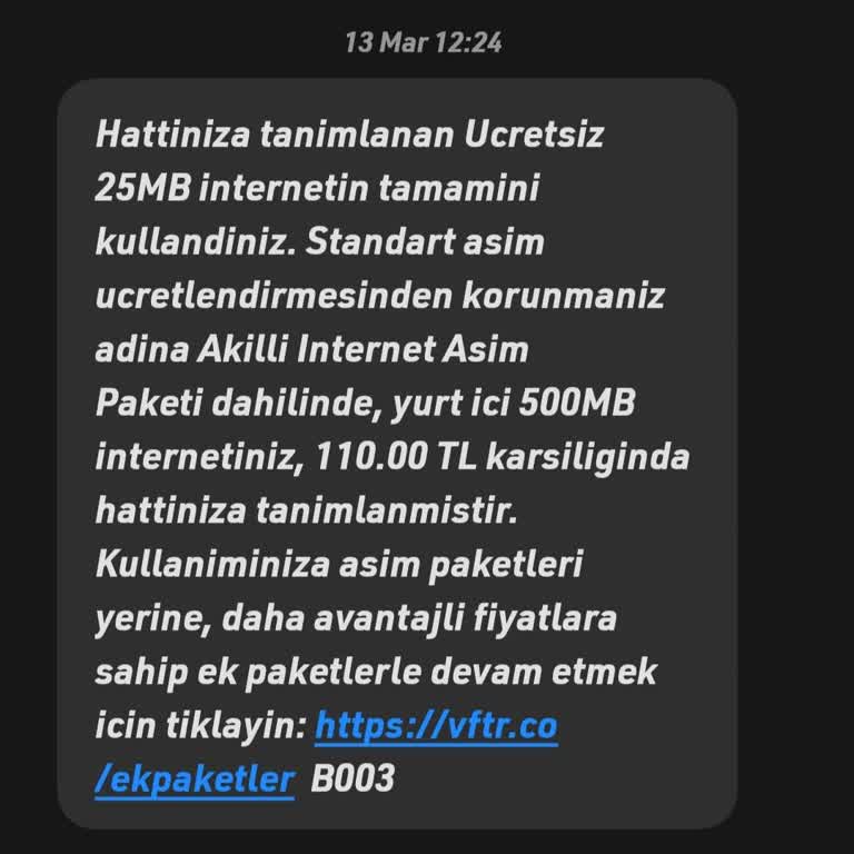 Haksız İnternet Ücreti