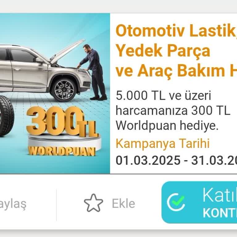 VakıfBank World Platinum Plus Kart Kampanya Puan Sorunu