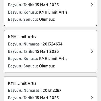 KMH Limit Artışı Sorunu
