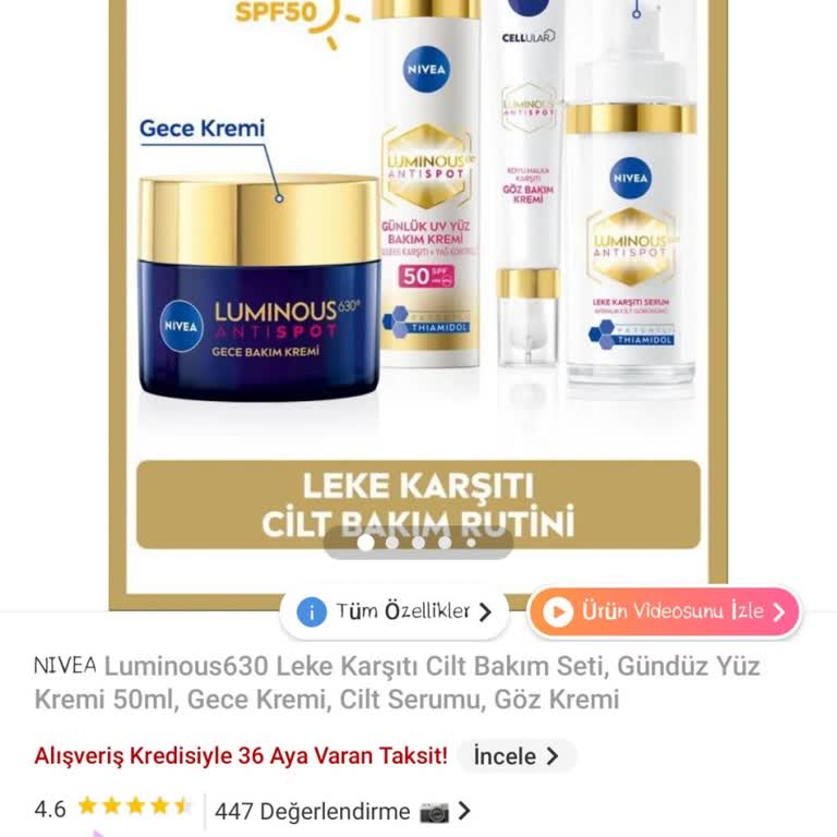 Nivea Luminous360 Seti Cilt Sorunlarını Artırdı