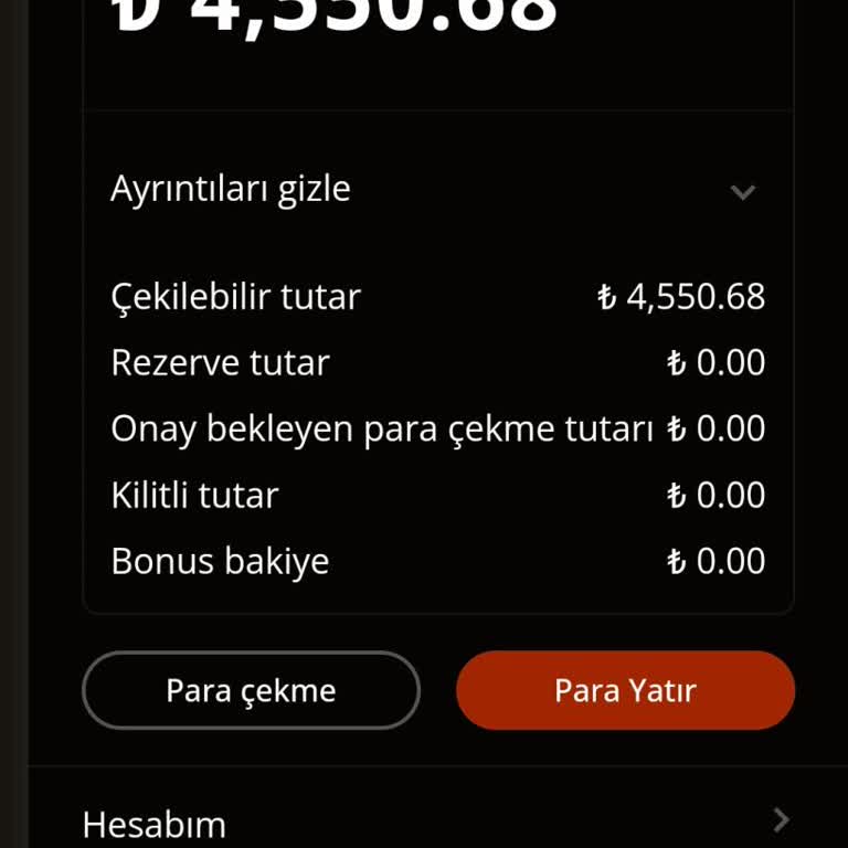 Hesap Banı Ve Para Çekme Sorunu