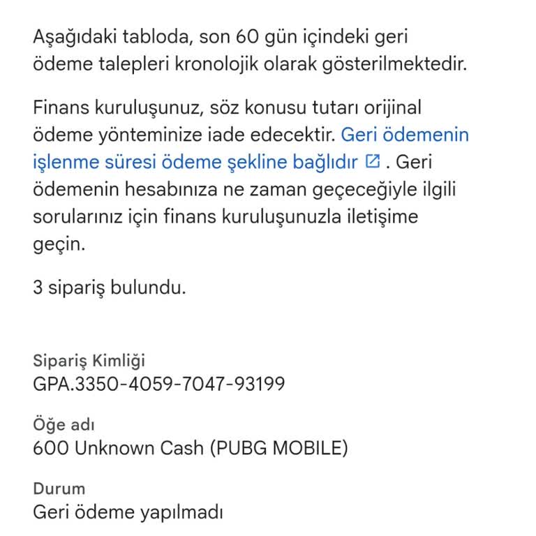 PUBG Mobile UC İadesinde Yaşanan Sorun