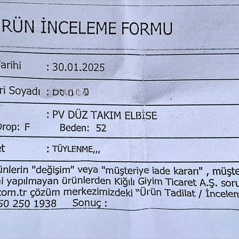 Kumaş Kalitesi Ve İnceleme Süreci Sorunu