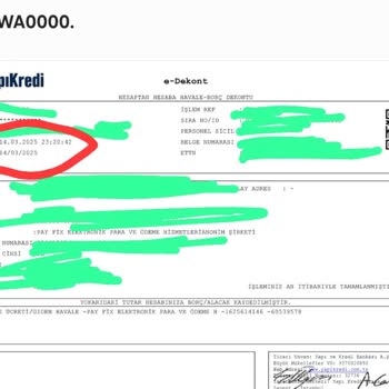 Payfix Hesabına Geçmeyen Para Ve İletişim Sorunu