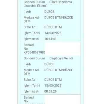 PTT Kargo Dağıtımında Yanıltıcı Bildirim Sorunu