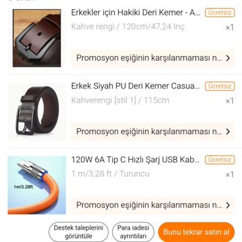 Ücretsiz Ürün Vaadiyle Ekstra Ücret Alımı