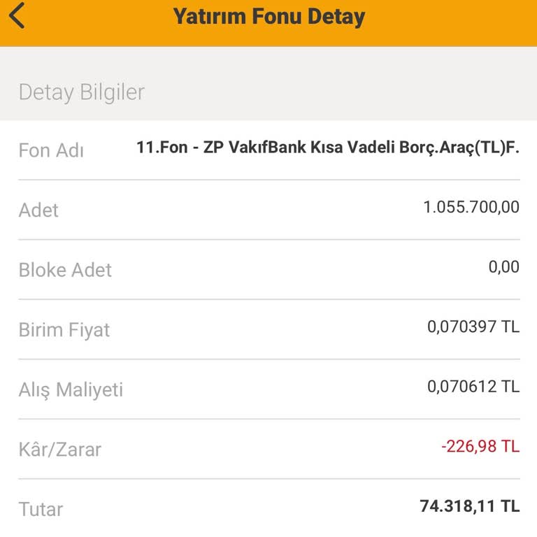 VakıfBank Para Piyasası Fonunda Ani Kesinti Şoku