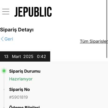 Jepublic Eksik Ürün Teslimatı Ve İletişim Sorunu: Çözüm Bekliyorum