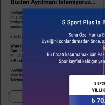 Üyelik İptali Engeli: S Sport Plus'ta Karşılaşılan Zorluklar