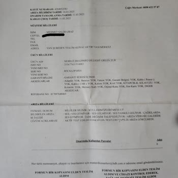 Vodafone'dan Aldığım Telefonun Ses Sorunları Bitmiyor!