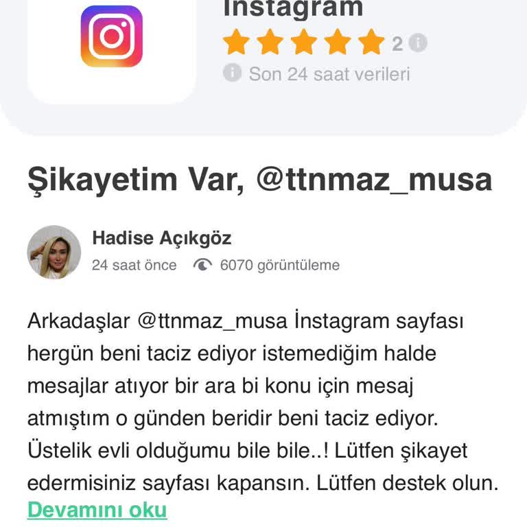 Asılsız Haberlerle Mağdur Edilen Kullanıcıdan Şikayet
