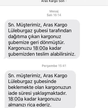 Aras Kargo Adrese Teslimat Yapmıyor