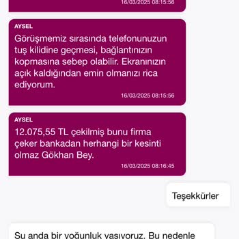 Yanlış Çekim Tutarıyla Mağduriyet