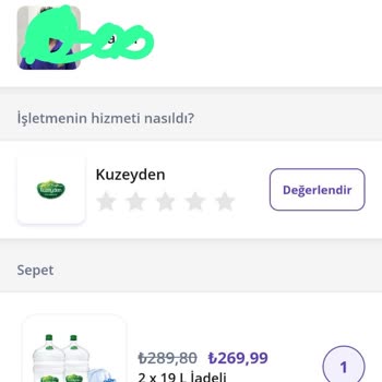 Getir'den Gelen Su Siparişinde Kalite Sorunu Ve İletişimsizlik