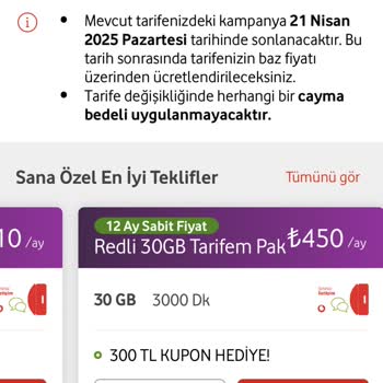 Yüksek Fiyatlı Tarifelerle Vodafone'da Kalmak Zor