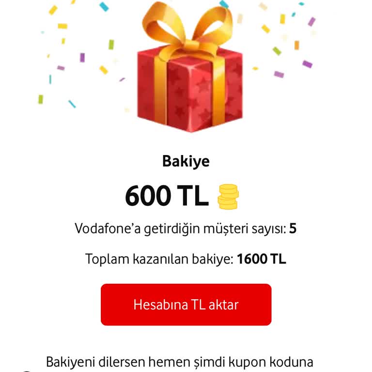 Vodafone Promosyon Bakiyesini Kullanamama Sorunu