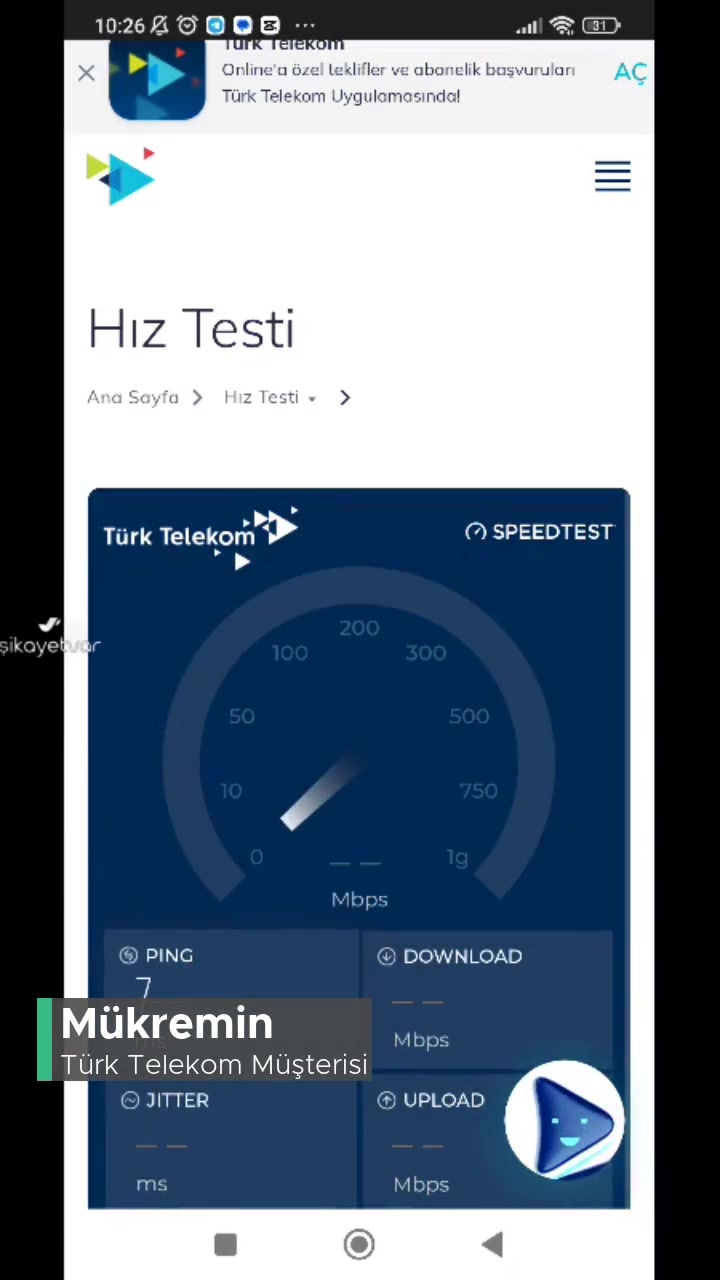 Türk Telekom TTNET Aşırı Yavaş İnternet Sorunu! videonun kapak resmi
