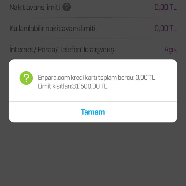 Erken Ödeme Sonrası Limit Kısıtı Sorunu