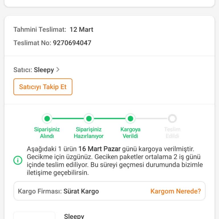 Kargo Şirketi Ürünü Teslim Etmiyor