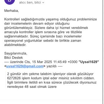 XLM Çekim Talebim Neden Hala İşleniyor?