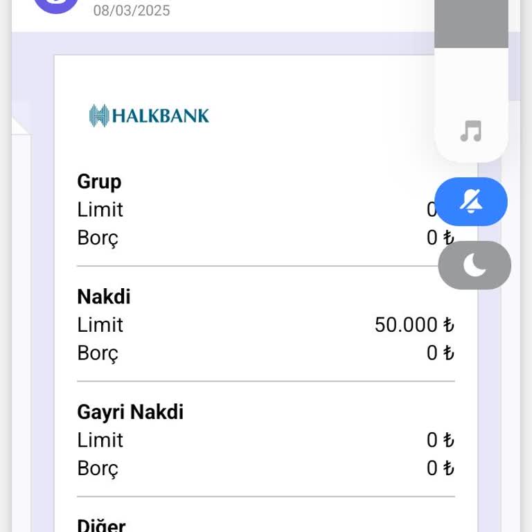 Kredi Veya Hesap Limiti Belirsizliği