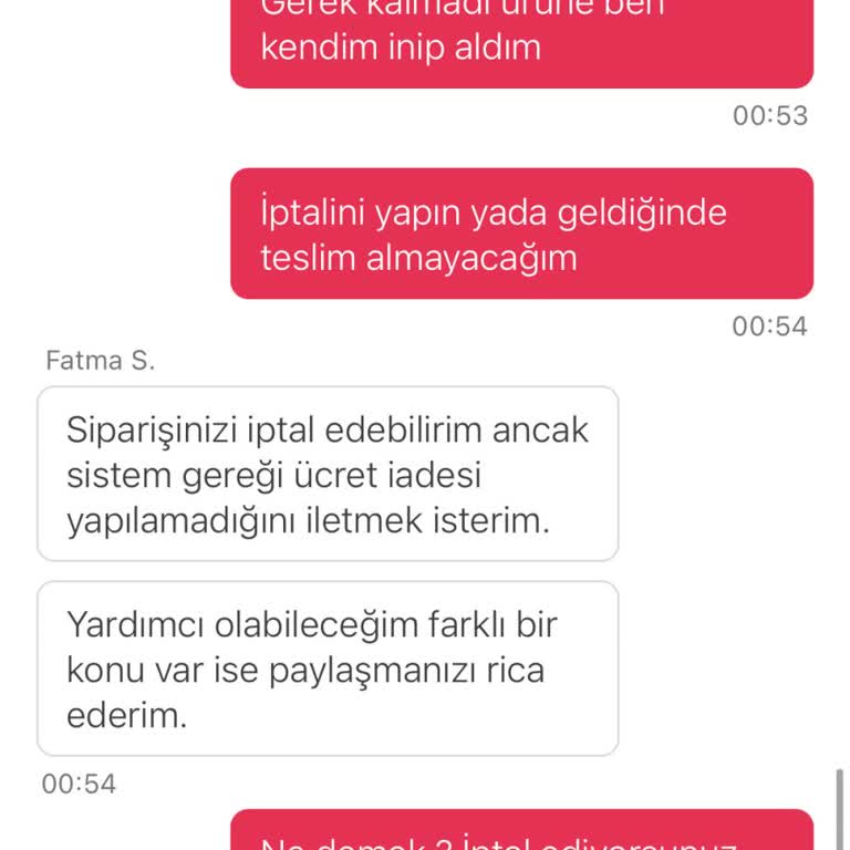 Yemek Sepeti Market Siparişinde İptal Ve İade Sorunu