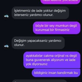 Orijinal Diye Aldık Pazar Malı Çıktı İade Yok