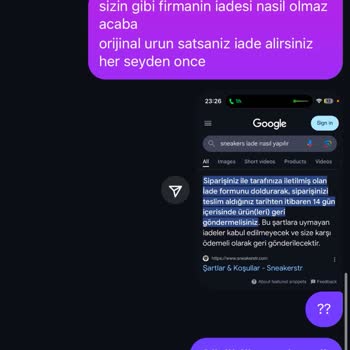 Orijinal Diye Aldık Pazar Malı Çıktı İade Yok