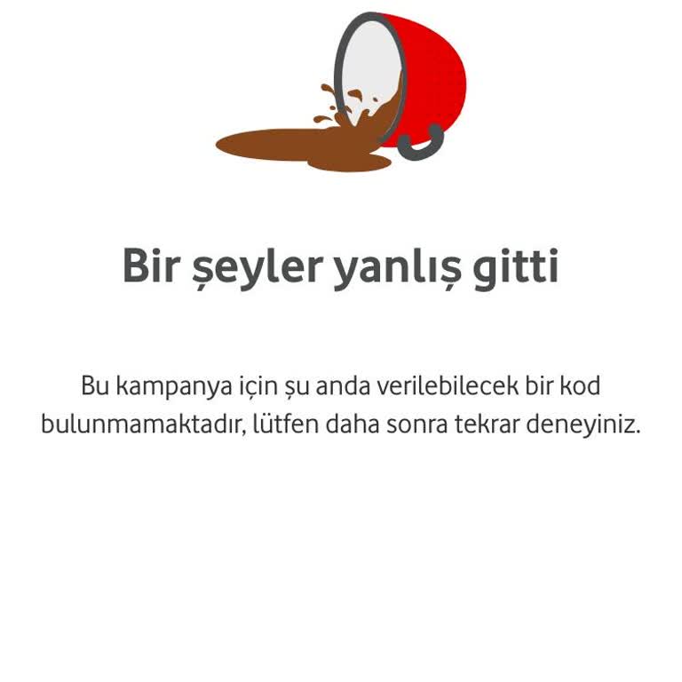 Vodafone İndirim Kuponuna Erişim Sorunu