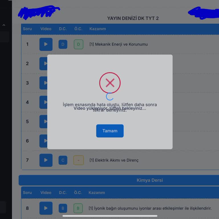 Site Sürekli Donuyor Ve Videolar Açılmıyor