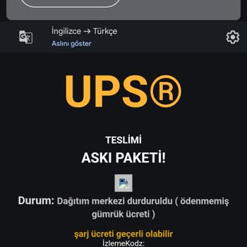 UPS Kargo'dan Alakasız Mailler Alıyorum