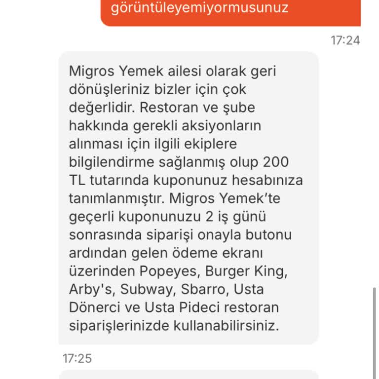 Migros Siparişim Eksik Ve Çözüm Yok