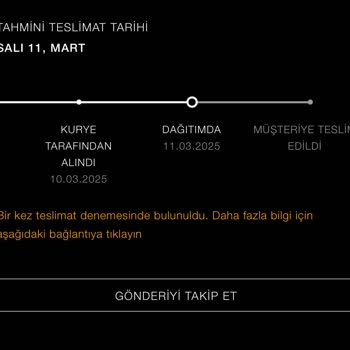 Zara Online'dan Sipariş Ettiğim Kargomun Teslimat Sorunu