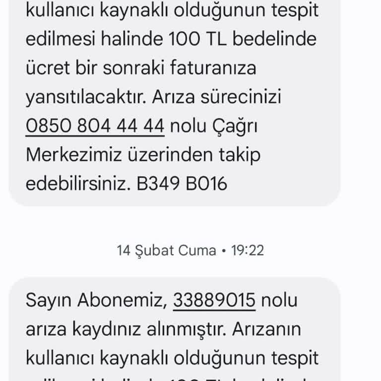 Bağlantı Sorunu Ve Haksız Fatura