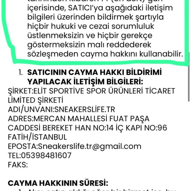 Sneakerslife.tr Aldatıcı Ürünler Ve İptal Sorunlarıyla Karşılaştım!