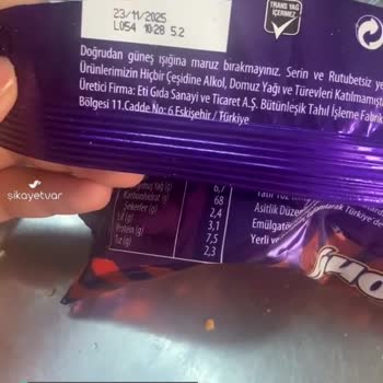 Eti Gong İçerisinden Çıkan Yabancı Madde